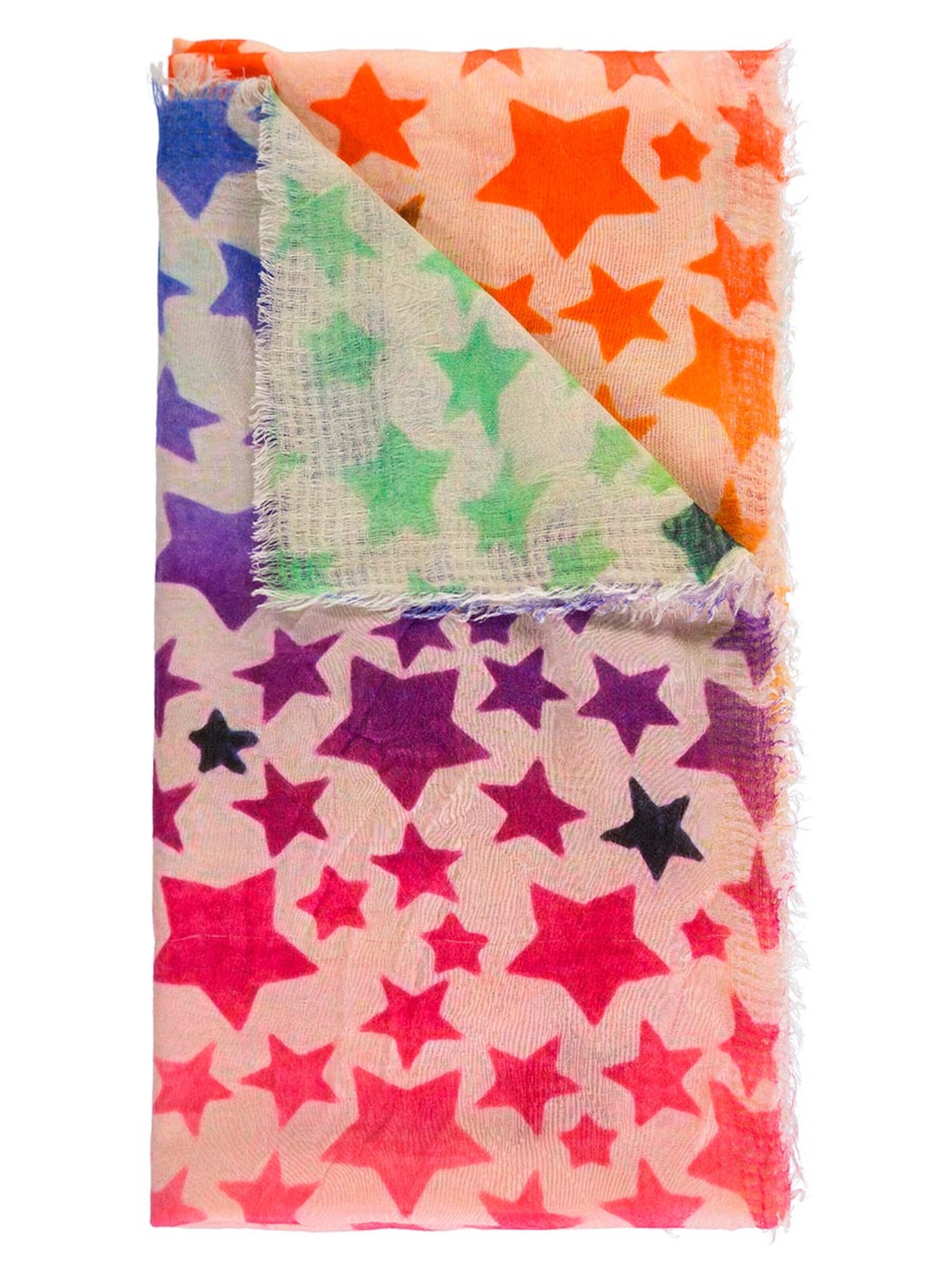Passigatti Wrap 'Schal mit buntem Sternenmuster' in Mixed colors