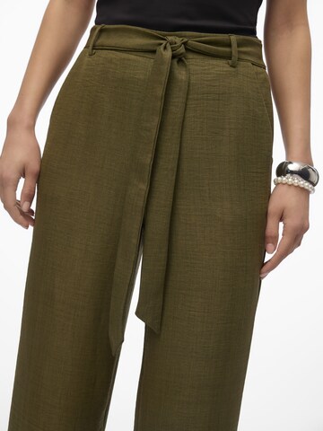 VERO MODA Wide leg Broek 'MELONY' in Groen