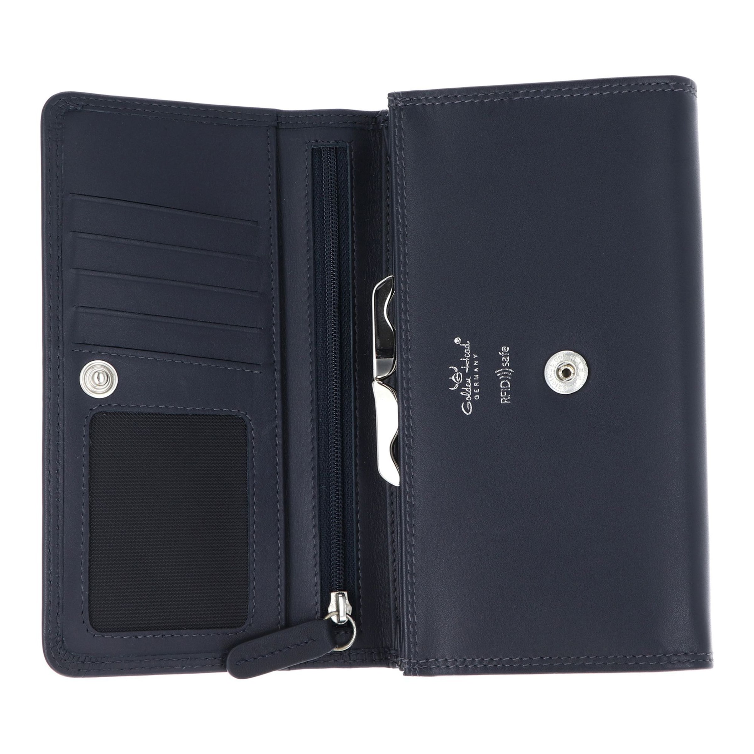 GOLDEN HEAD Wallet 'Polo ' in Blue