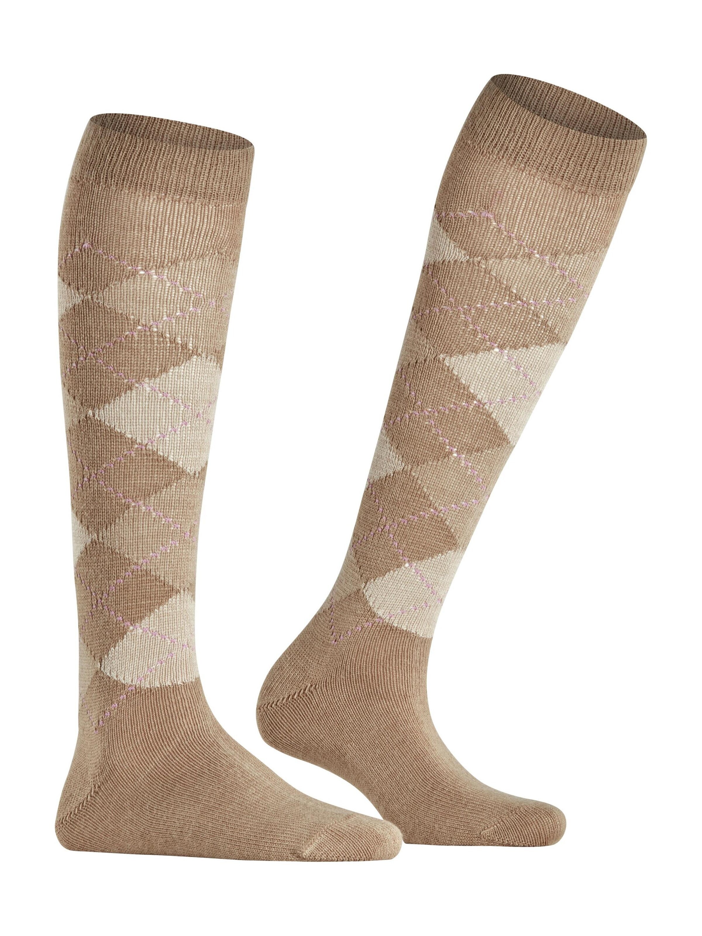 BURLINGTON Over the Knee Socks 'Whitby' in Yellow