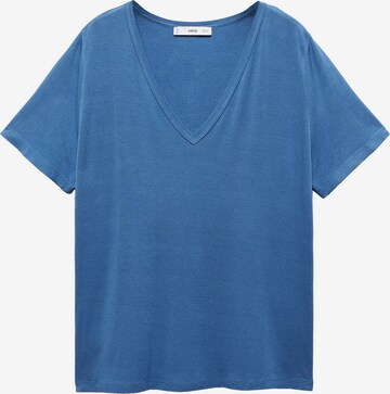 MANGO Shirt 'VISPI' in Blauw: voorkant