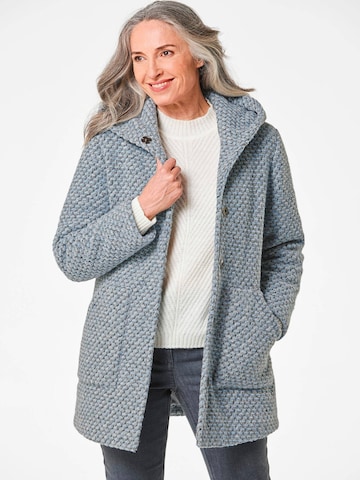 Manteau mi-saison Goldner en bleu : devant