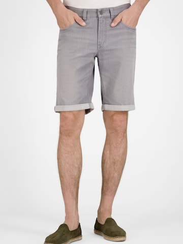 Gardeur Slimfit Broek in Grijs: voorkant
