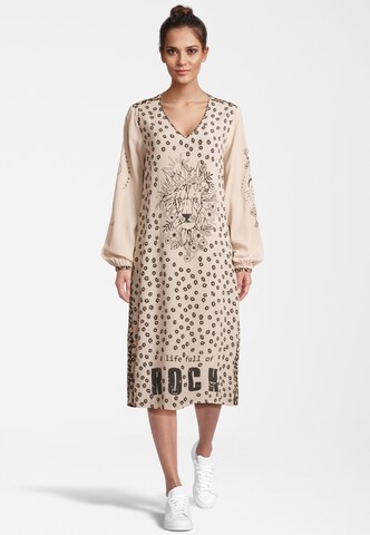 Robe 'Daisy' Frogbox en beige : devant