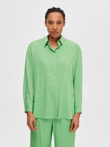 SELECTED FEMME Bluse i grøn: forside