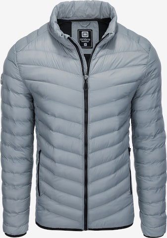 Ombre Winter Jacket 'C528' in Grey: front