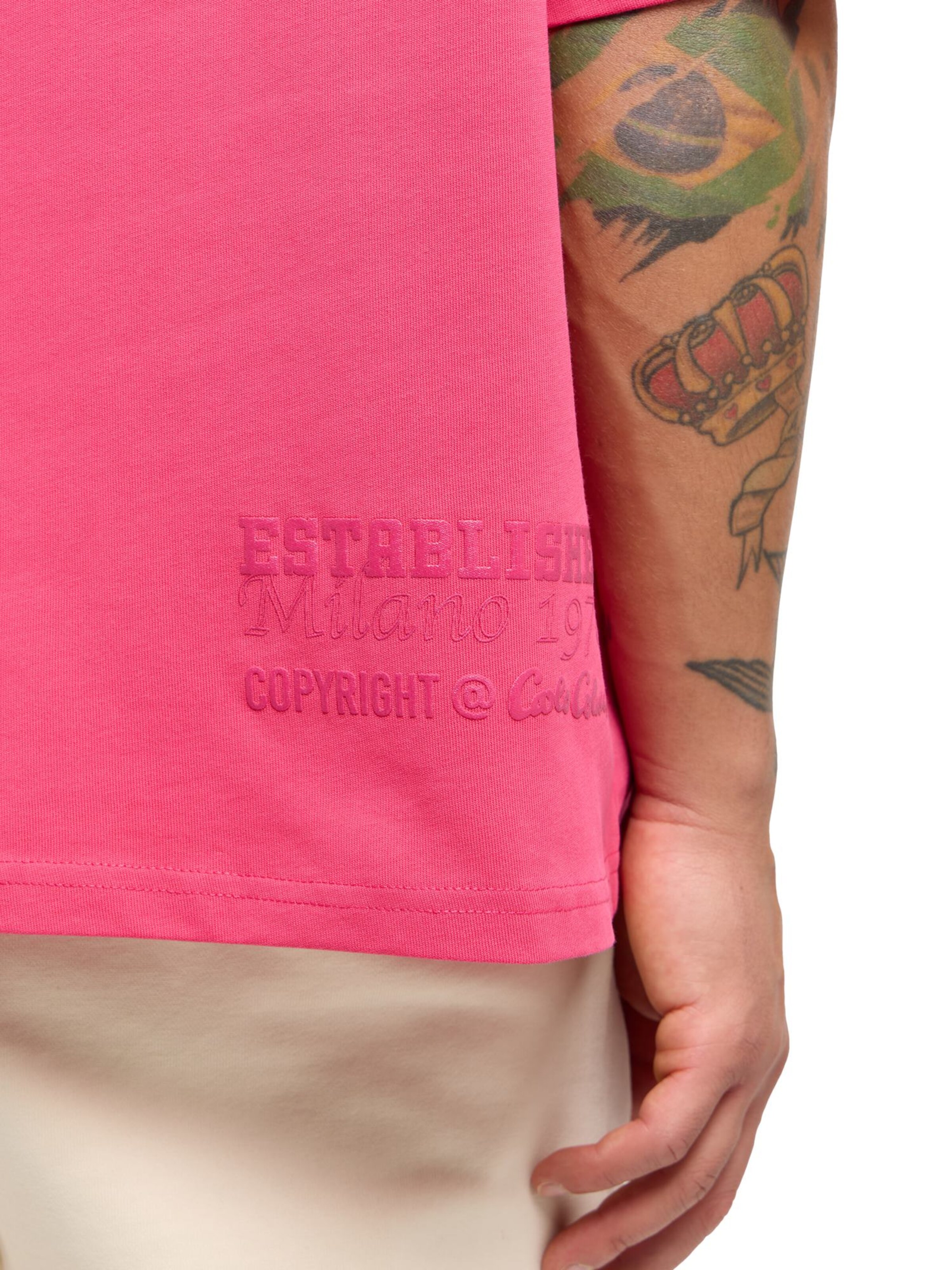 T-Shirt 'Donevski' Carlo Colucci en rose