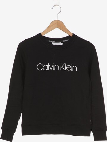 Calvin Klein Sweatshirt & Zip-Up Hoodie in S in Black: front