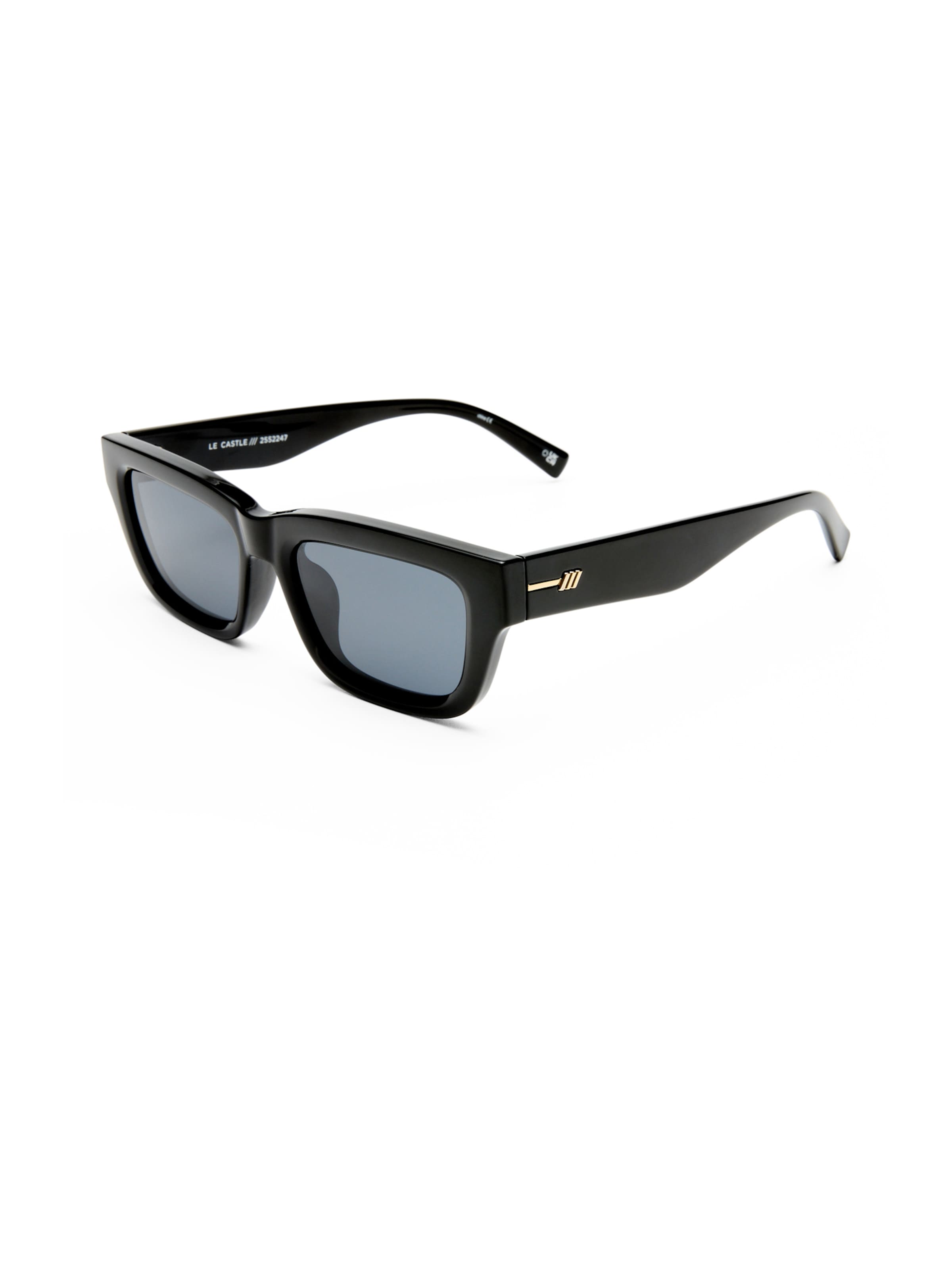 LE SPECS Zonnebril 'LE CASTLE' in Zwart: voorkant