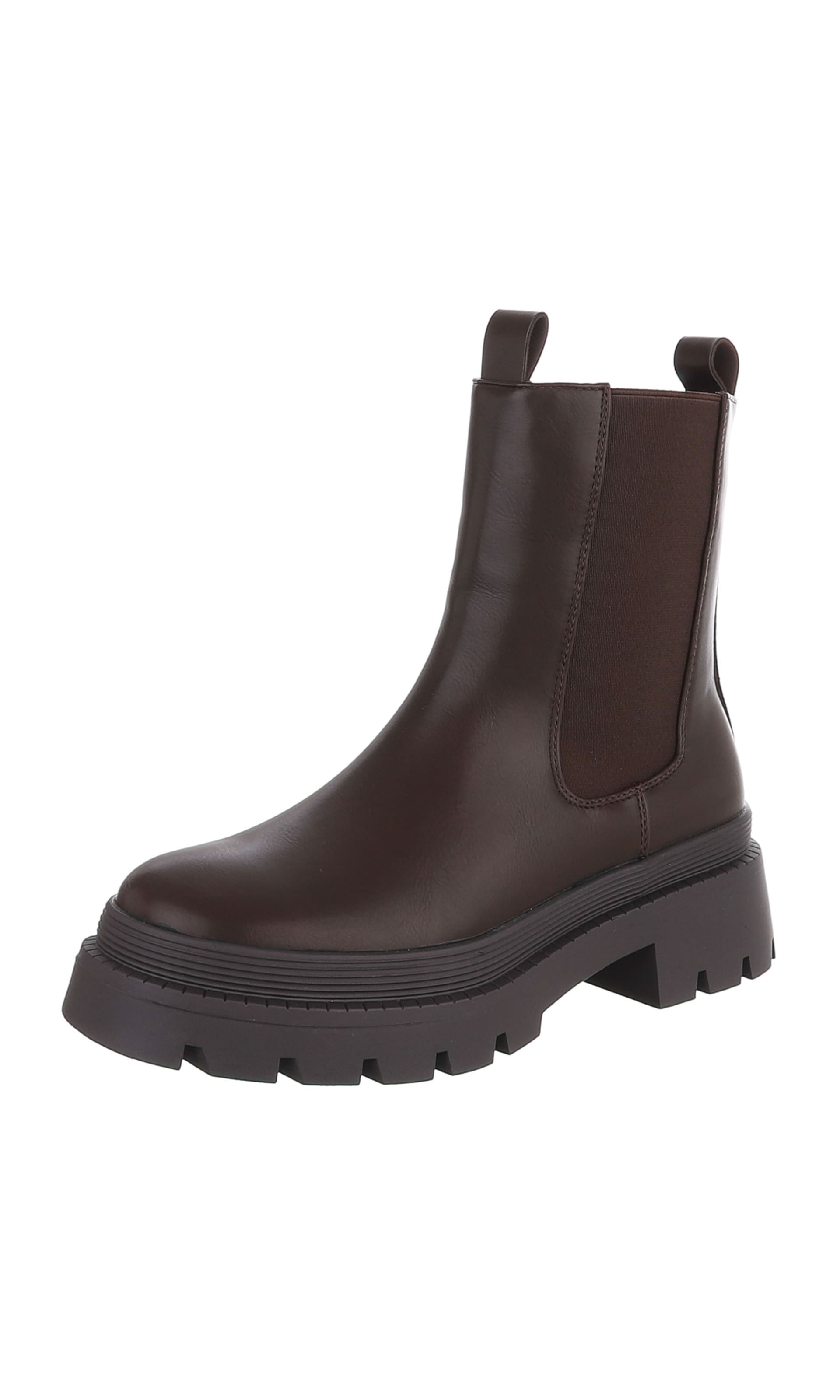 Ital-Design Stiefelette in 36 in braun, Produktansicht