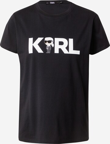 Karl Lagerfeld T-Shirt in Schwarz: predná strana