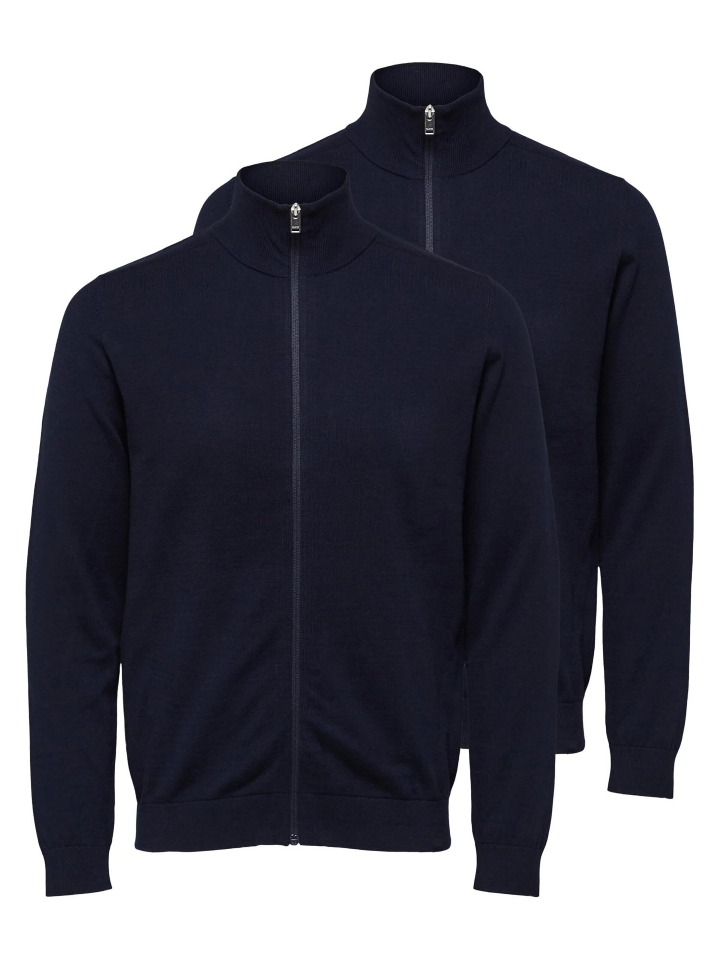 SELECTED Knit Cardigan 'Berg' in Blue: front