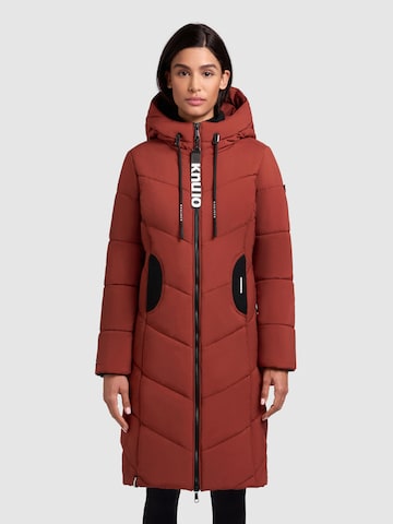 Manteau d’hiver 'ARIBAY4 LIGHT ' khujo en rouge : devant