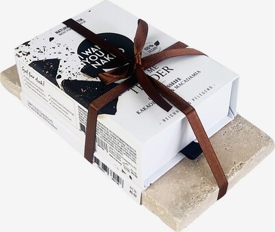 I Want You Naked Geschenkset in beige / weiß, Produktansicht