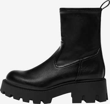 Pull&Bear Ankle Boots in Black