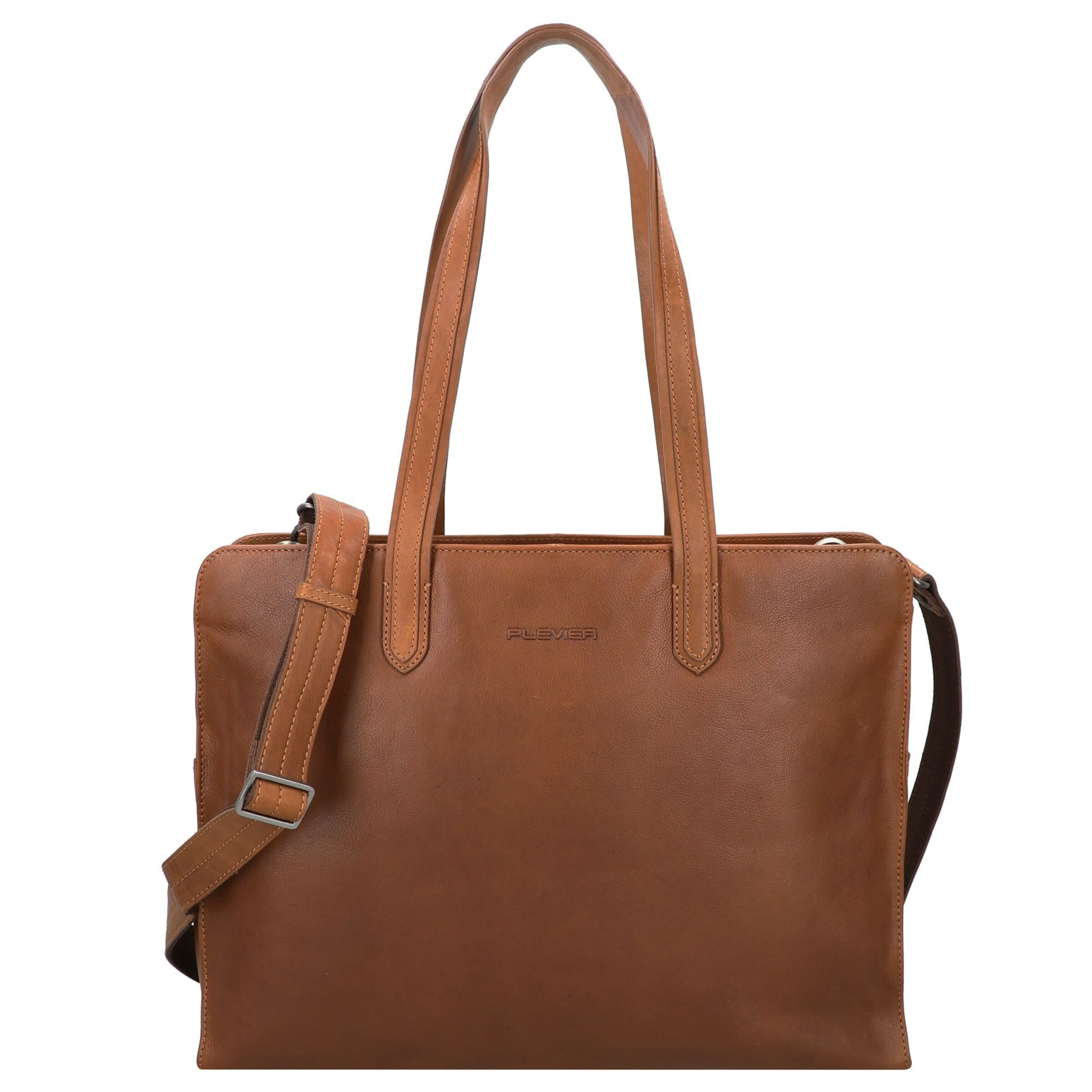 Plevier Document bag in Brown: front