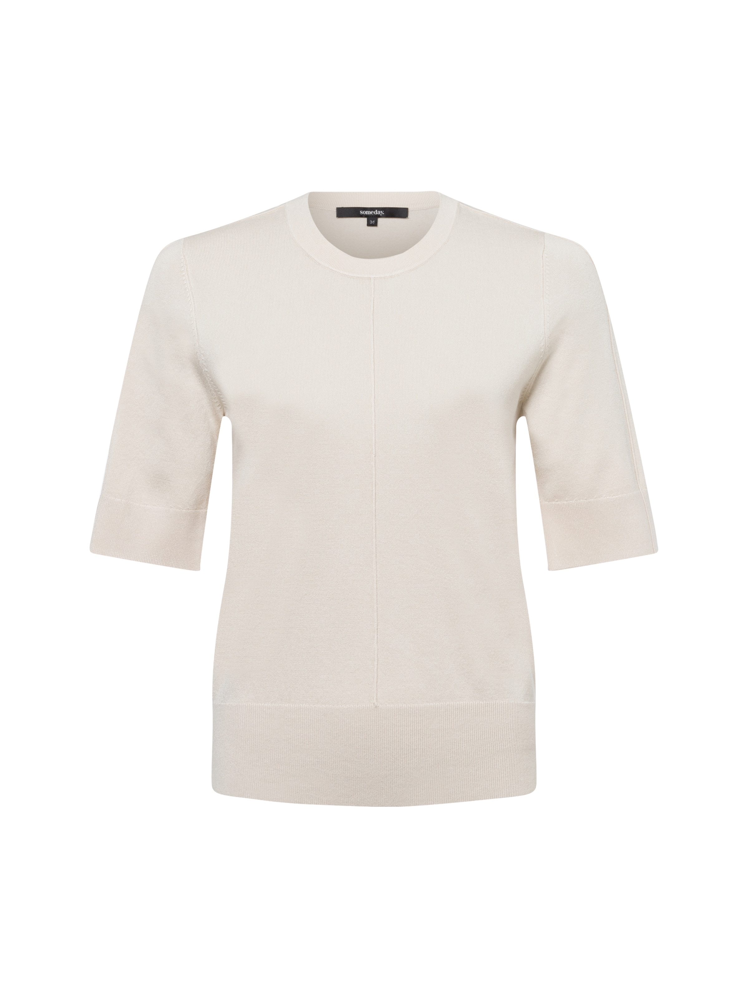 Someday Trui 'Tsumi Line' in Beige: voorkant