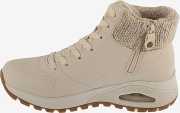 SKECHERS Veterlaarzen 'Skechers Uno Rugged - Darling' in Beige: voorkant