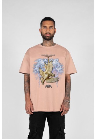 MJ Gonzales T-Shirt 'Vintage Dreams' in Pink: predná strana