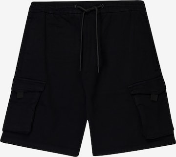 Bershka Loosefit Gargohousut värissä musta: etupuoli