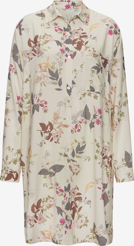 Chemise de nuit LASCANA en beige : devant