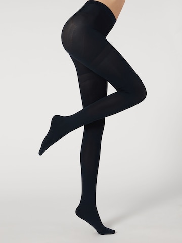 CALZEDONIA Fine Tights in Blue: front