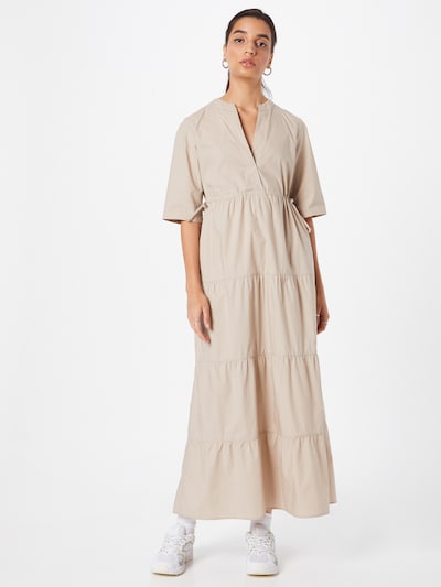 Rochie 'CIDEANA' CINQUE pe bej, Vizualizare model