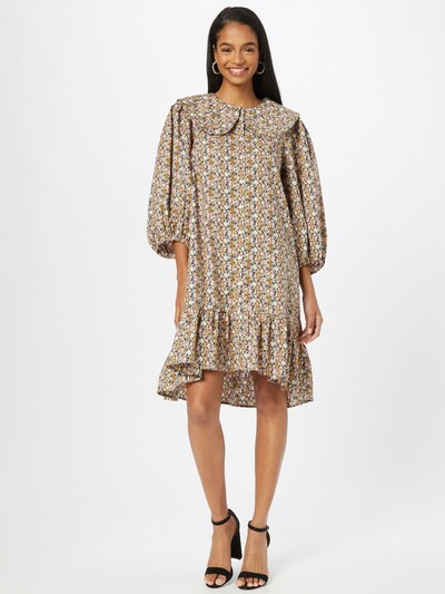 SAINT TROPEZ Shirt Dress 'Heather' in Mustard / Khaki / Pink / Black / White, View model