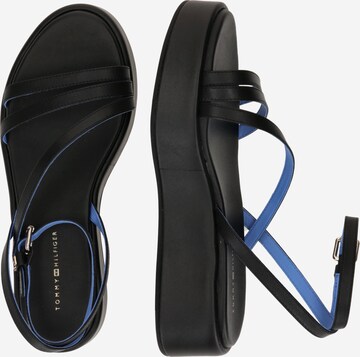 TOMMY HILFIGER - Sandalias con hebilla en negro