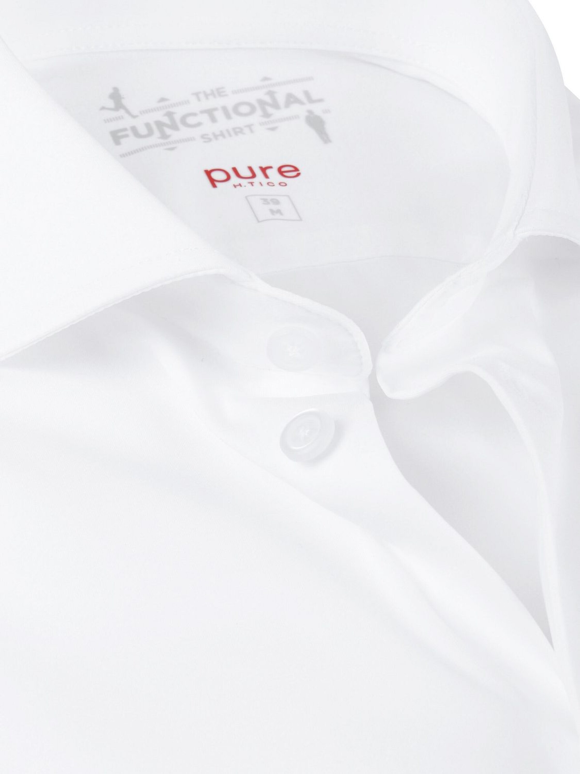 PURE Slim fit Overhemd in Wit