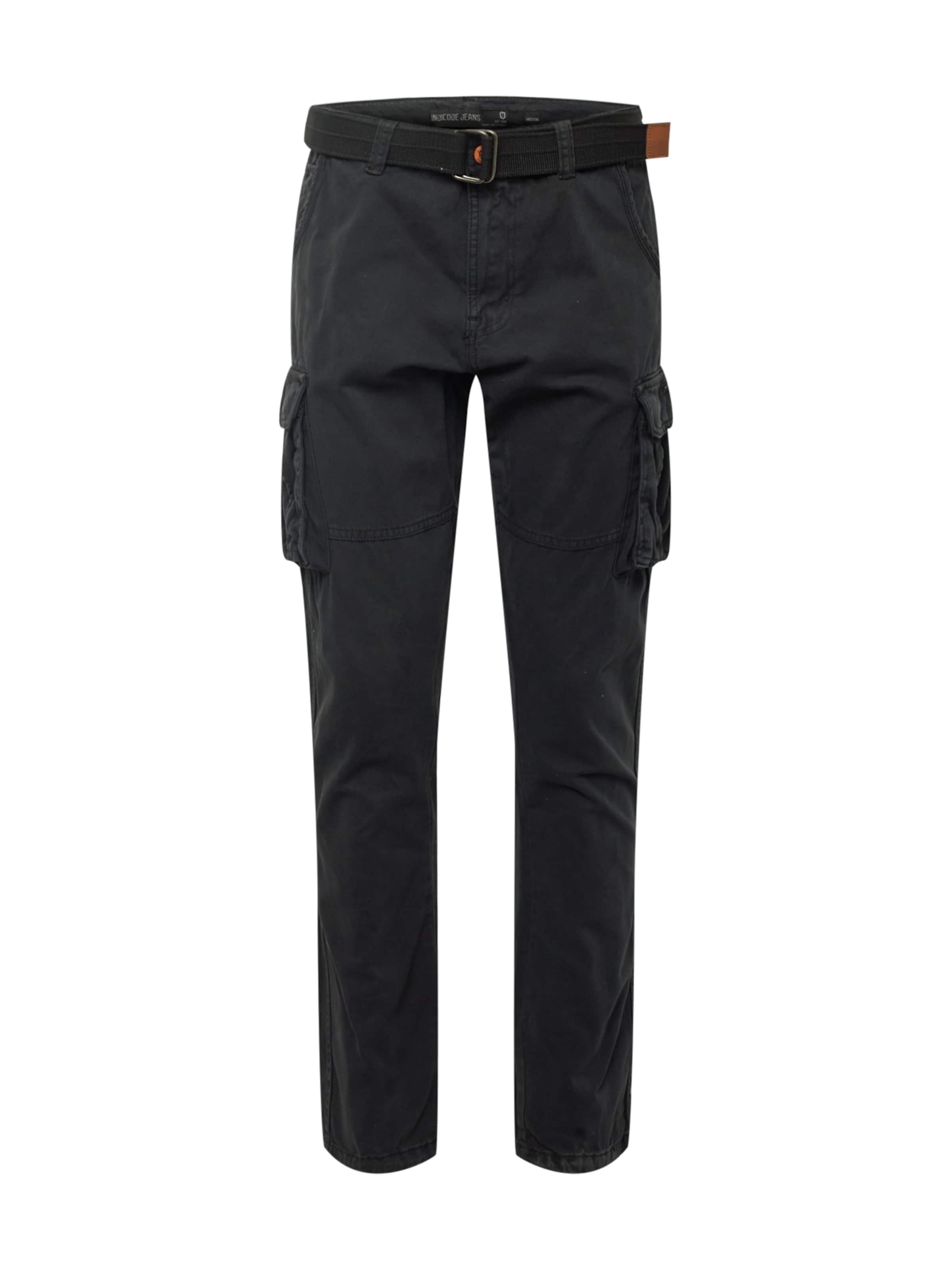 INDICODE JEANS Hose 'William' in Schwarz: Vorderseite