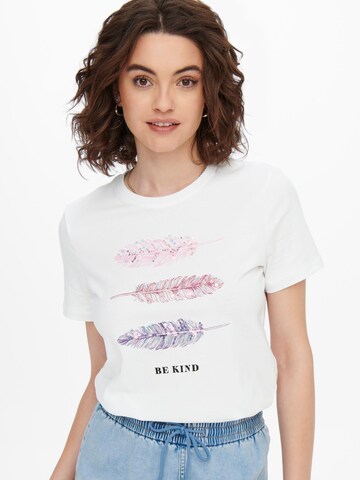 ONLY T-Shirt 'KITA' in Weiß