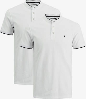 JACK & JONES Shirt 'Paulos Mao' in White: front