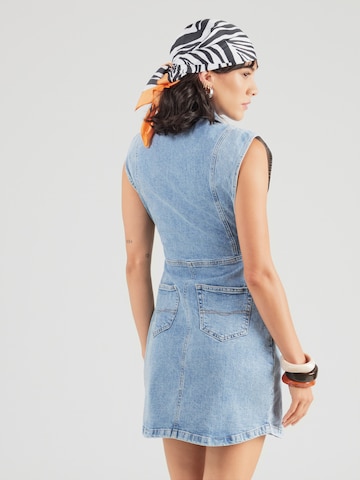 Robe Pepe Jeans en bleu : derrière