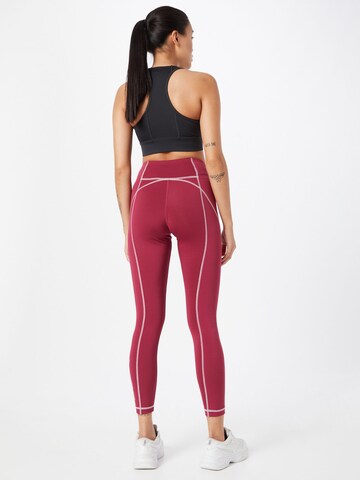 Reebok Skinny Sporthose in Rot