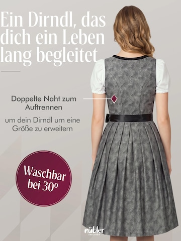Trachtenhof Nübler Dirndl 'Midi Dirndl Leo' in Silver
