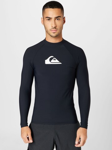 QUIKSILVER Sportshirt 'HEATER' in Schwarz: predná strana