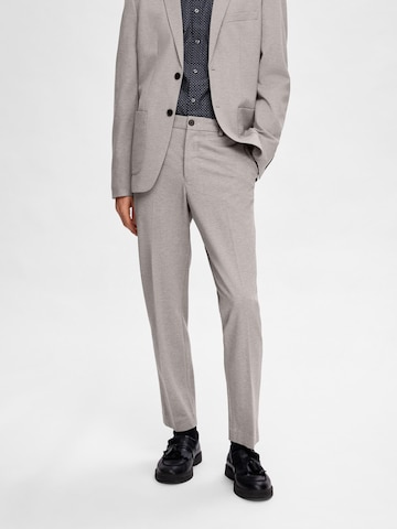 SELECTED HOMME - Slimfit Pantalón chino 'Delon' en gris