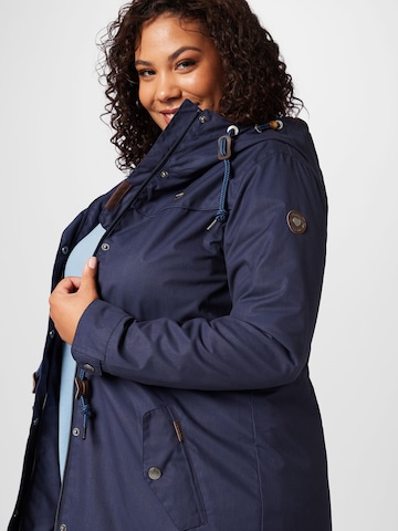 Ragwear Plus Tussenparka 'CANNY' in Blauw