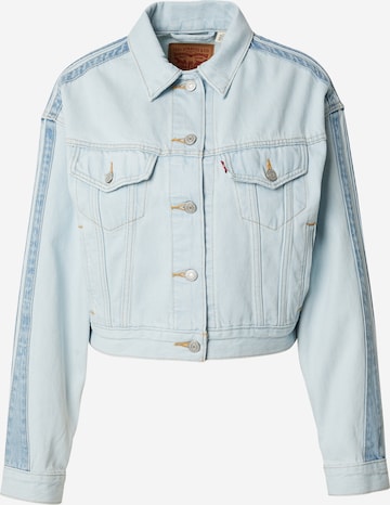 LEVI'S ® Välikausitakki 'Shrunken 90's Stripe Trucker Jacket' värissä sininen: etupuoli