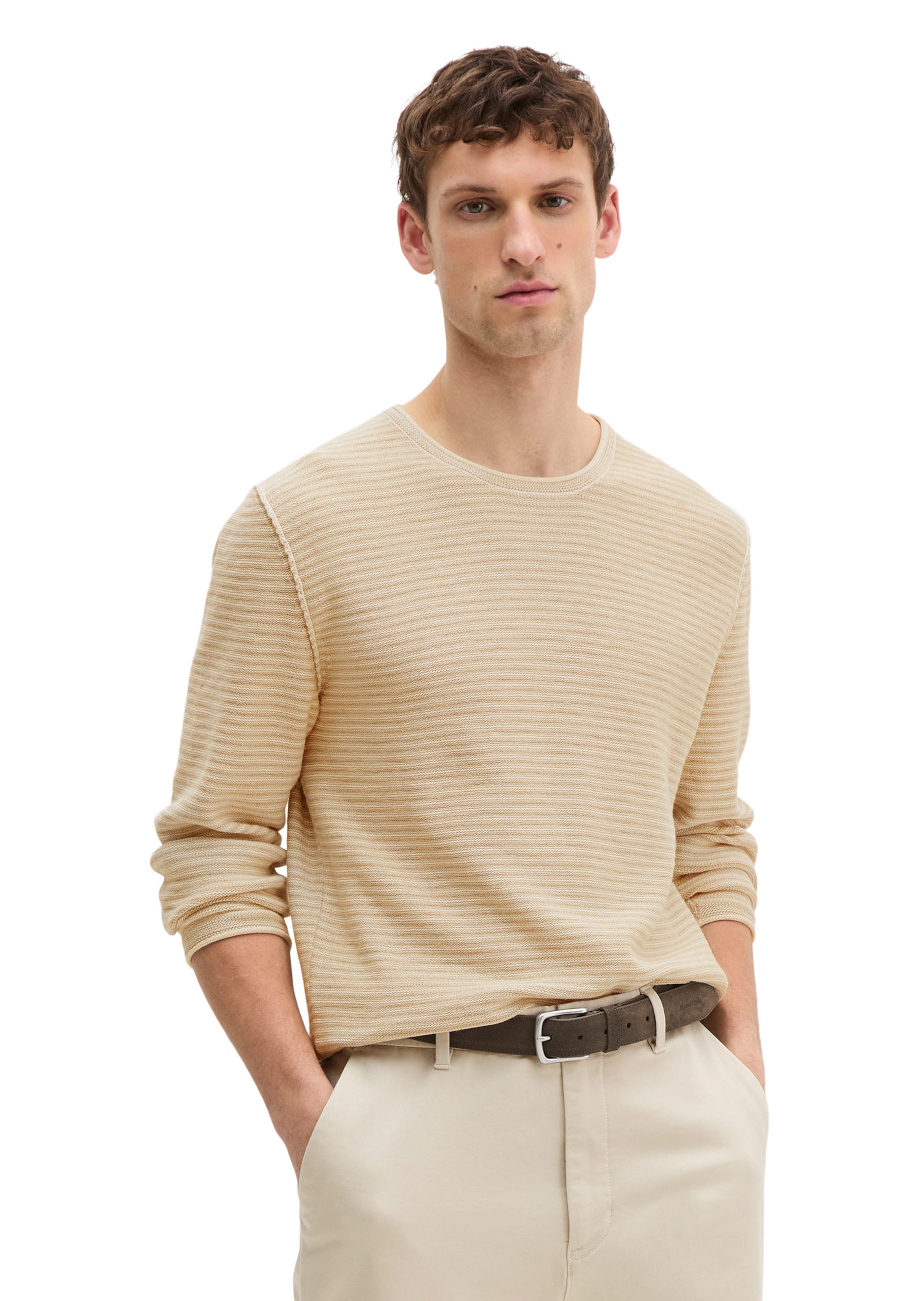Marc O'Polo Sweater in Beige: front