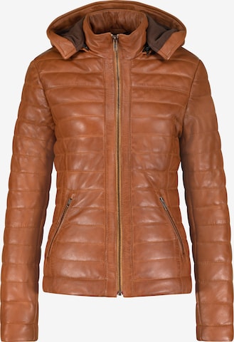 URBAN 5884® Between-Season Jacket 'Bella' in Brown: front