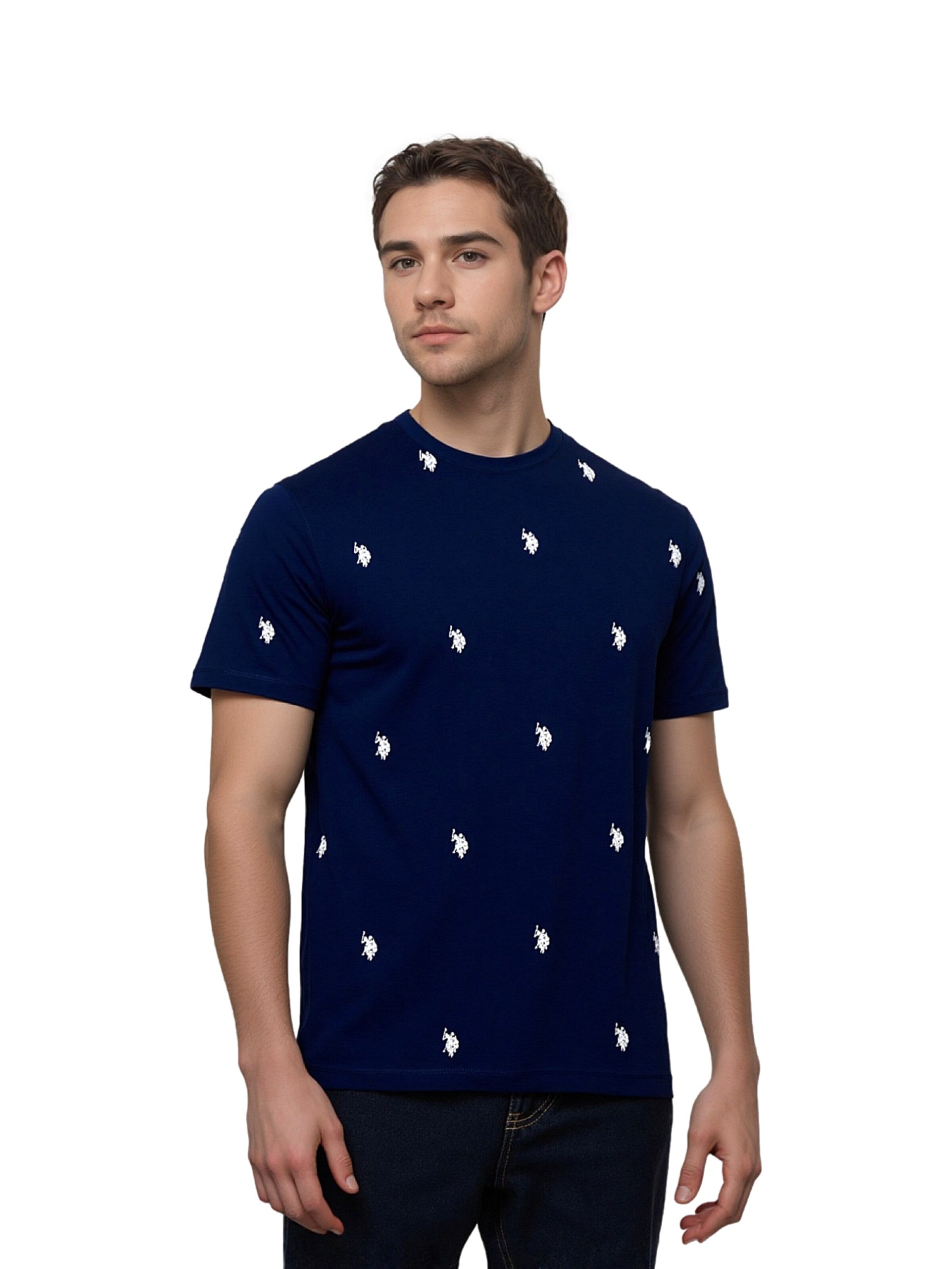 U.S. POLO ASSN. Shirt in Blauw: voorkant