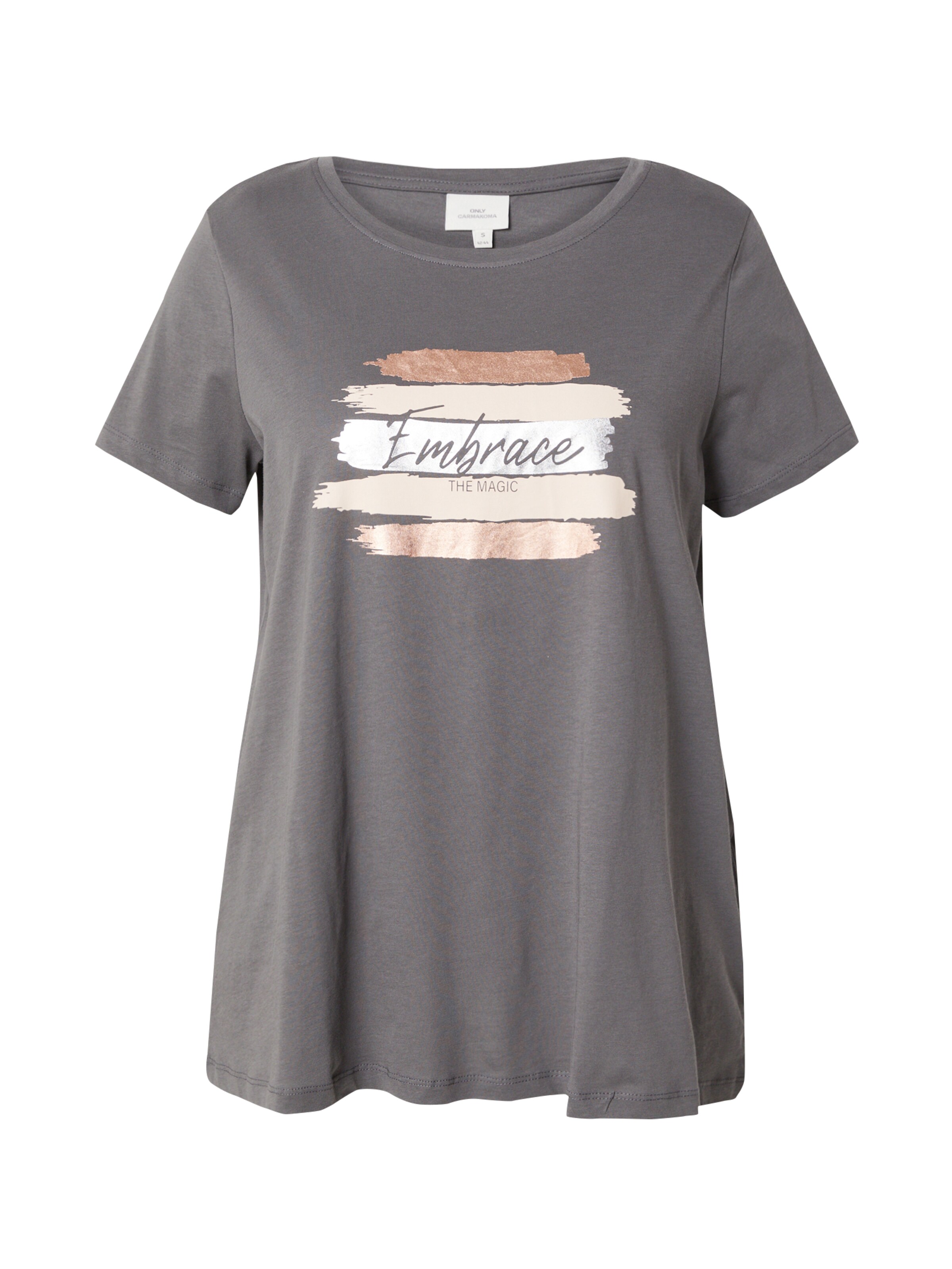 T-shirt 'CARBonnie' ONLY Carmakoma en gris : devant