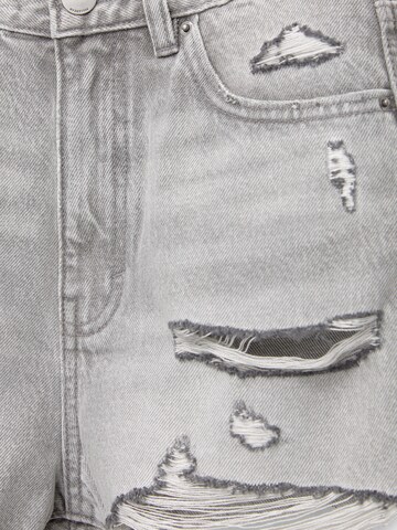 Pull&Bear Regularen Kavbojke | siva barva