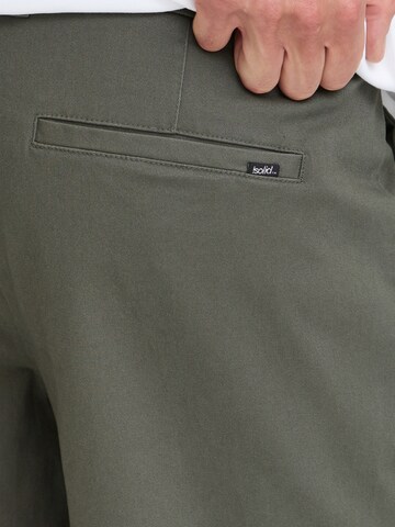 !Solid - Loosefit Calças chino em verde