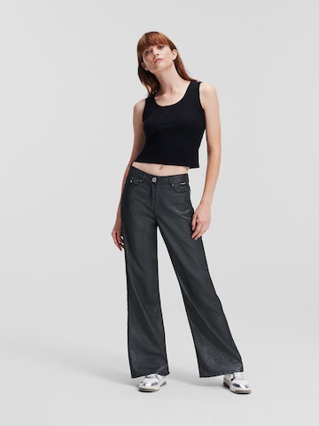 Karl Lagerfeld Wide leg Jeans in Zwart