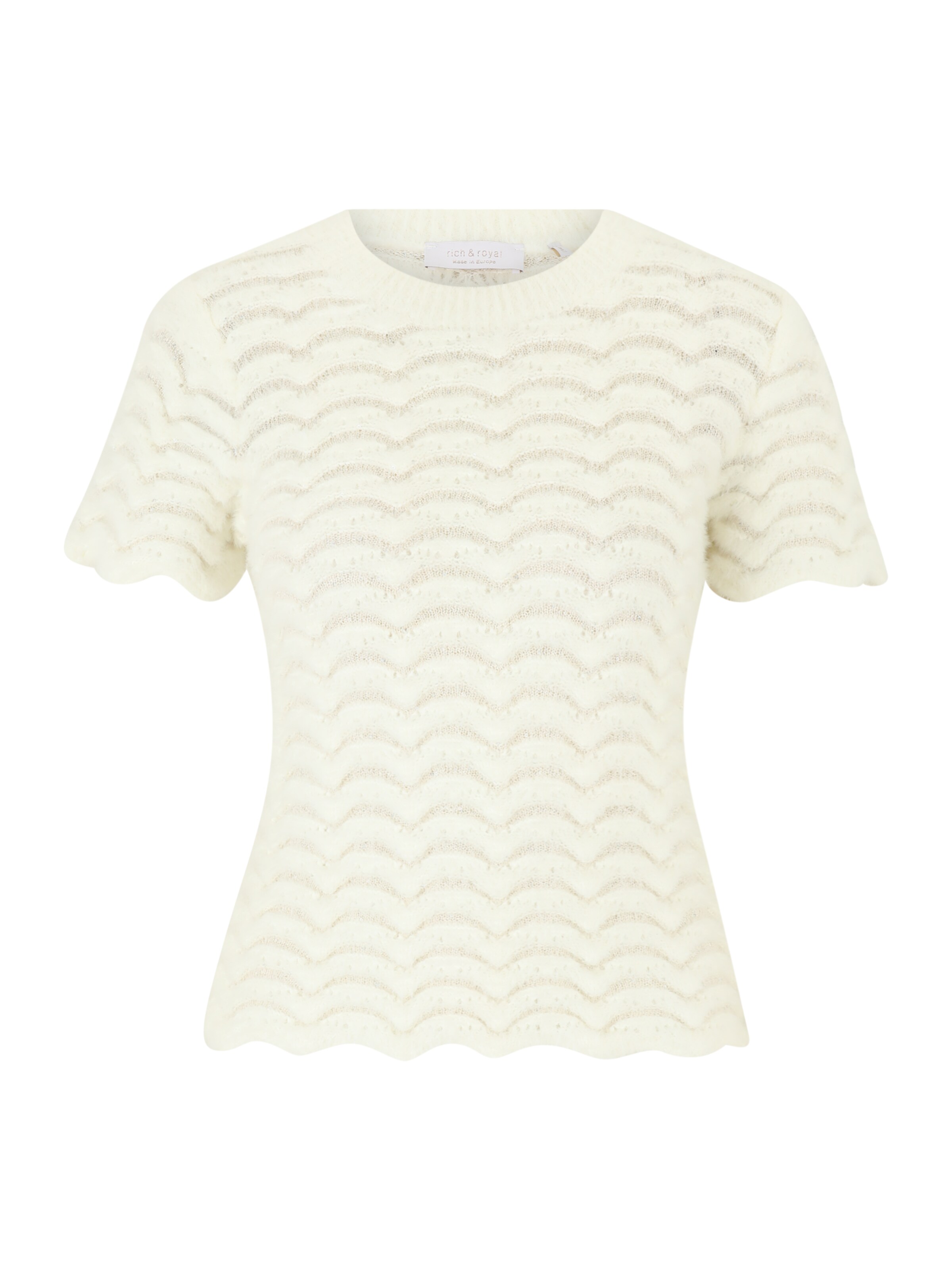 Pull-over Rich & Royal en blanc : devant