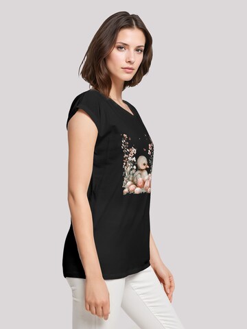 T-shirt 'Ente Ostereier Blumen Küken' F4NT4STIC en noir
