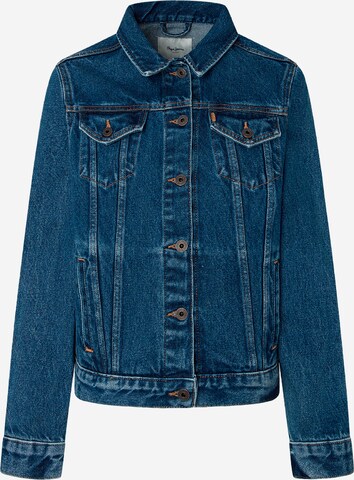 Pepe Jeans Tussenjas in Blauw: voorkant